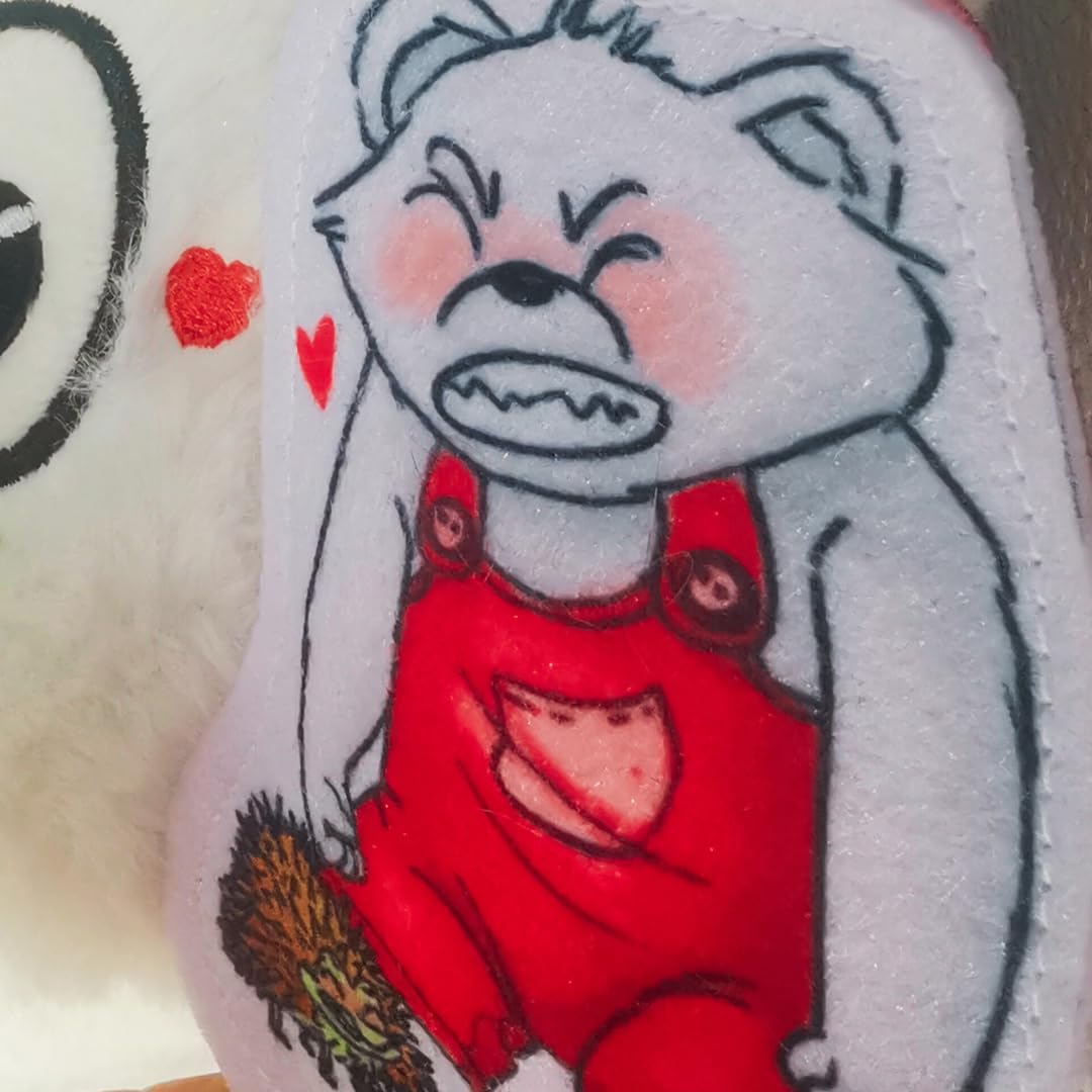 Niedźwiedź Kanda odkrywający emocje + 8 emocjonalnych misiów - Towarzyszy dzieciom w przyjmowaniu ich emocji - miękki i kojący plusz z haftowanymi punktami akupresury