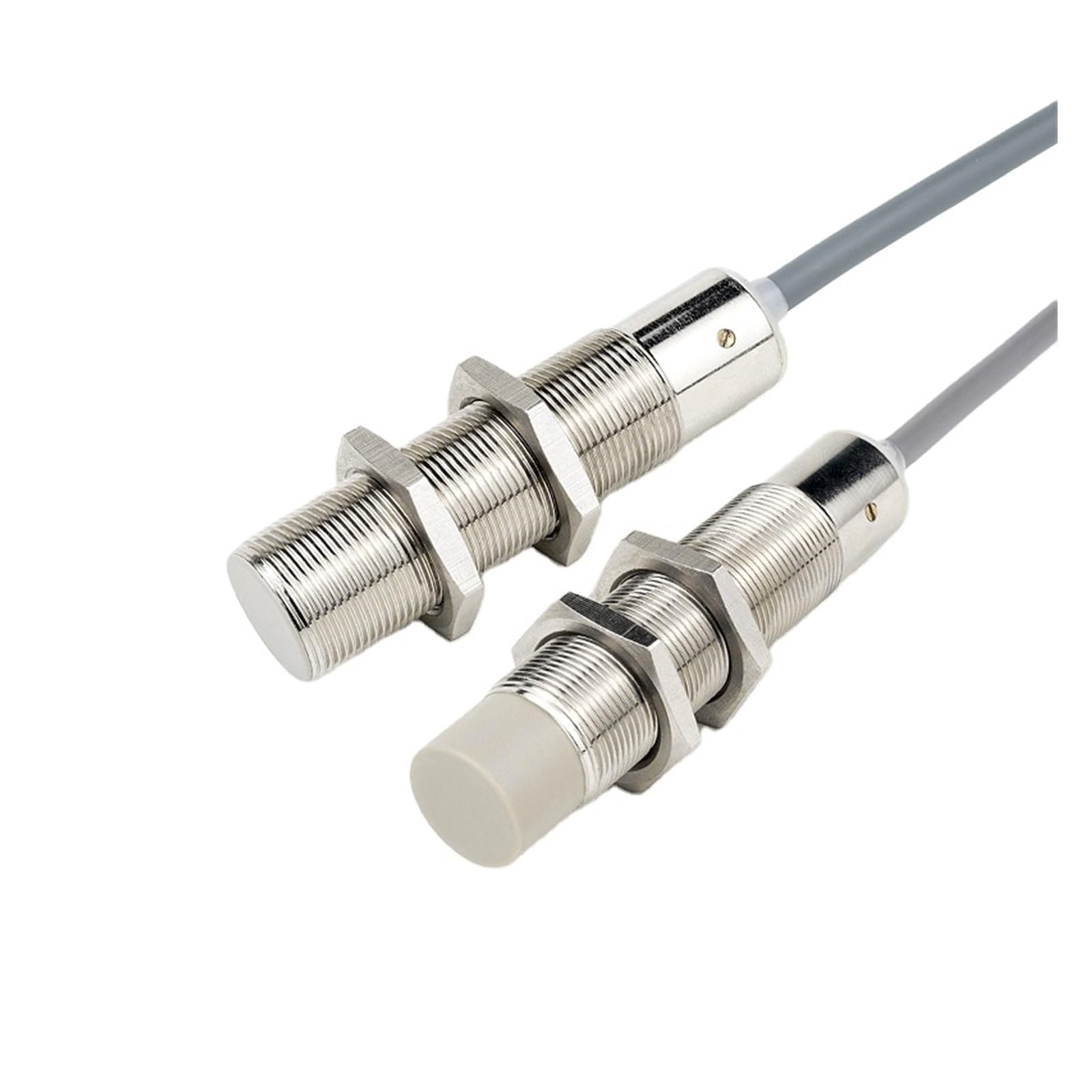 TYBOPHQJ Reliable M18 capacitive Proximity Sensor Switch Stainless Steel Tube for Industrial Applications(M18-Flush- PNP NO-5MM)