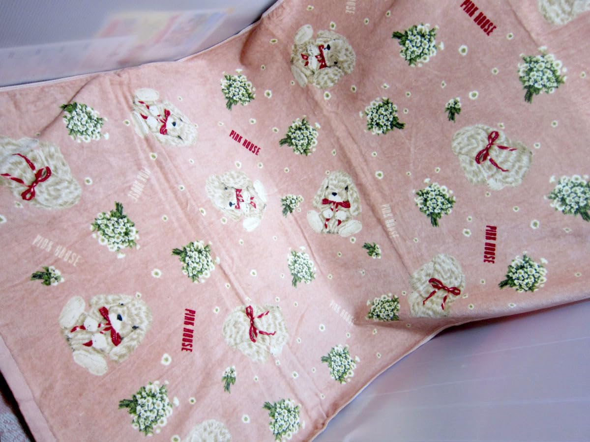 pink house バスタオル　ピンクハウス　うさぎ Amazon.co.jp: ピンクハウス たれ耳うさぎ バスタオル 85×120cm