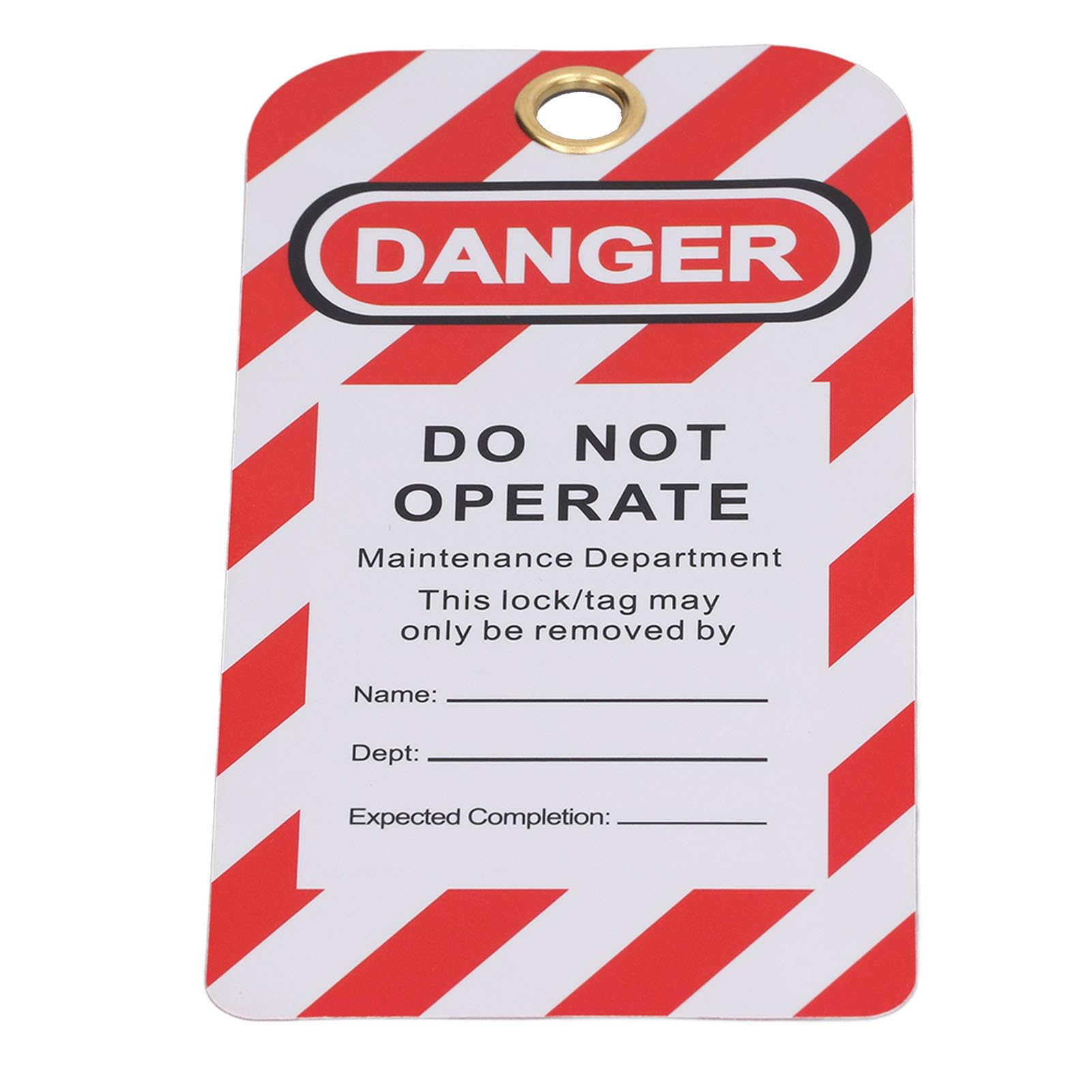 Lockout Tagout Kit PVC Plastic, Reusable, Red, 20pcs for Engineering Safety Signs