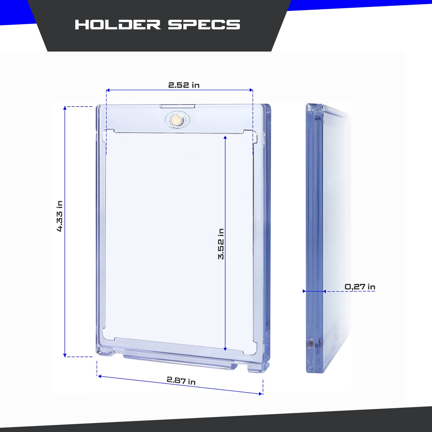 Amazon.com: House of Hobby 35pt Magnetic Card Holders, 10
