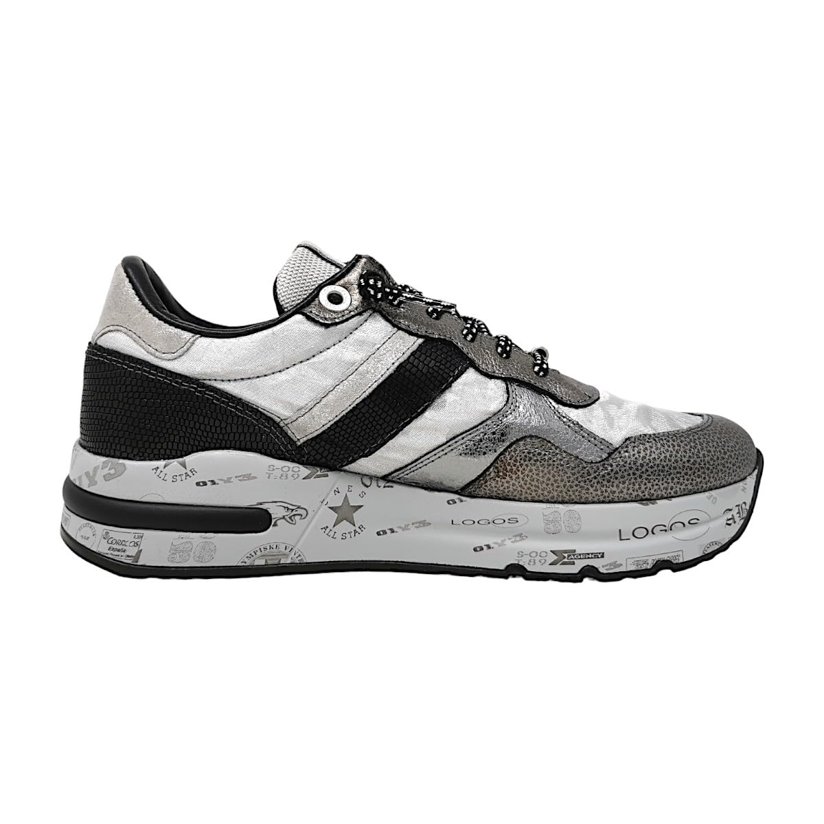 Cetti Damenschuhe Für lose Einlagen Schnürer Grau Freizeit