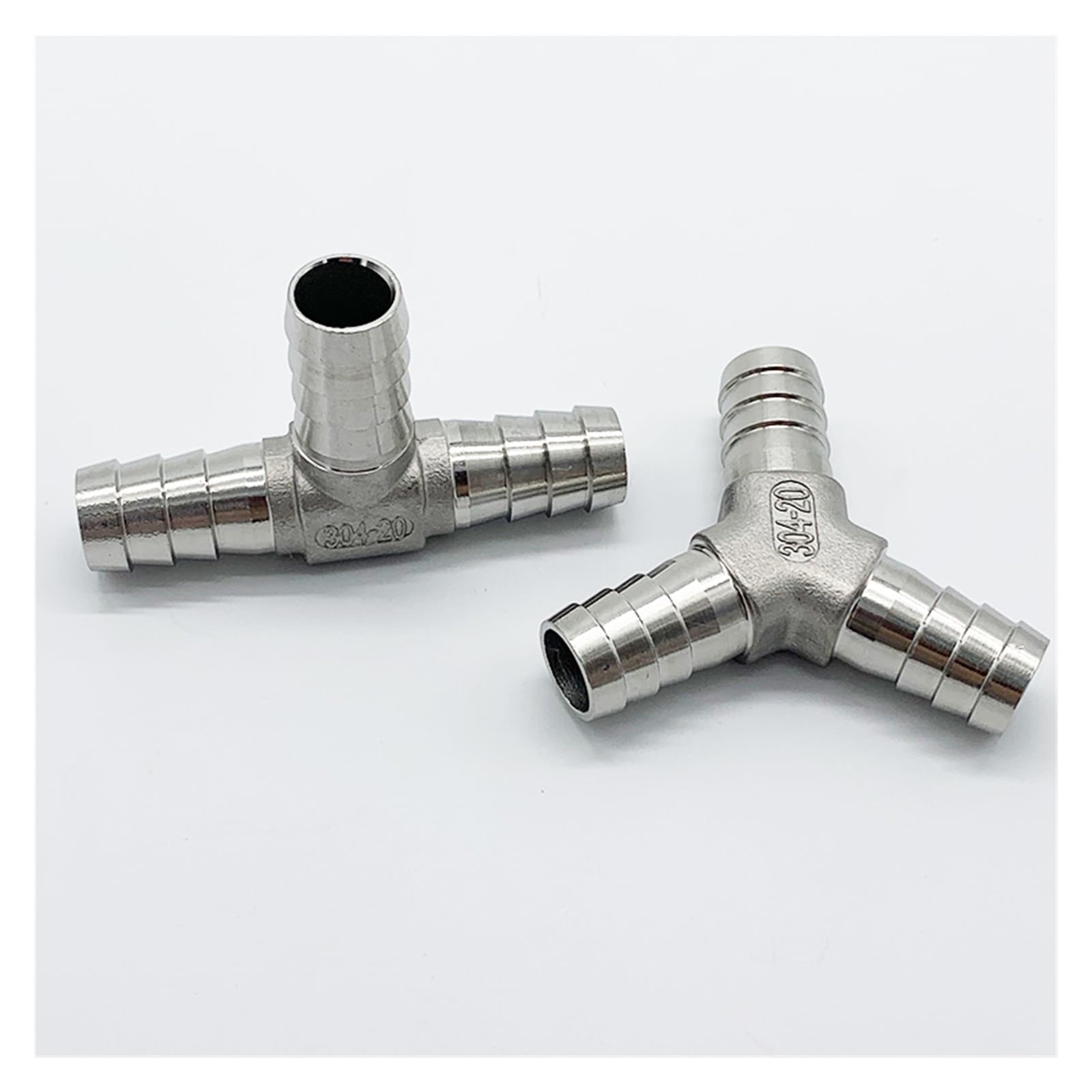 złącze do węża, 6 mm 8 10 12 14 15 16 19 20 Trójnik z króćcem do węża YTL typu 3, trójnik rur ze stali nierdzewnej(L type,20mm)