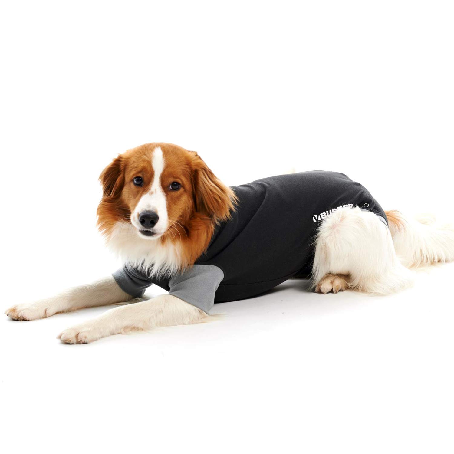 Buster Body Suit Classic perro, Negro/gris, 52cm, T- L