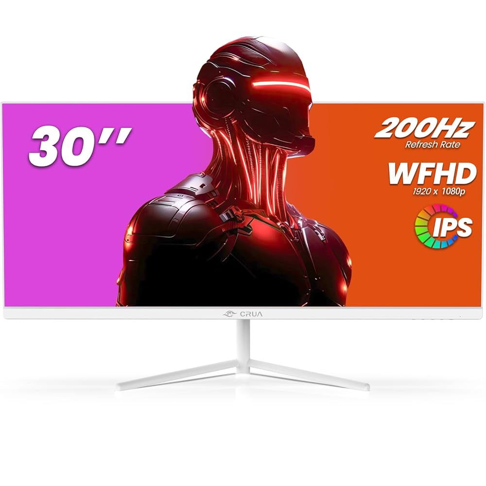 CRUA ゲーミング モニター 30インチ 200Hz 21:9 ウルトラワイド Amazon.co.jp: CRUA ゲーミング モニター 30インチ 200Hz WFHD