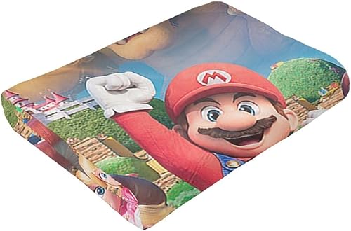 Miniatura 8 de Manta súper linda de Bros para sofá, mantas de franela para aire acondicionado, mantas de regalo para fanáticos, 60 x 50 pulgadas