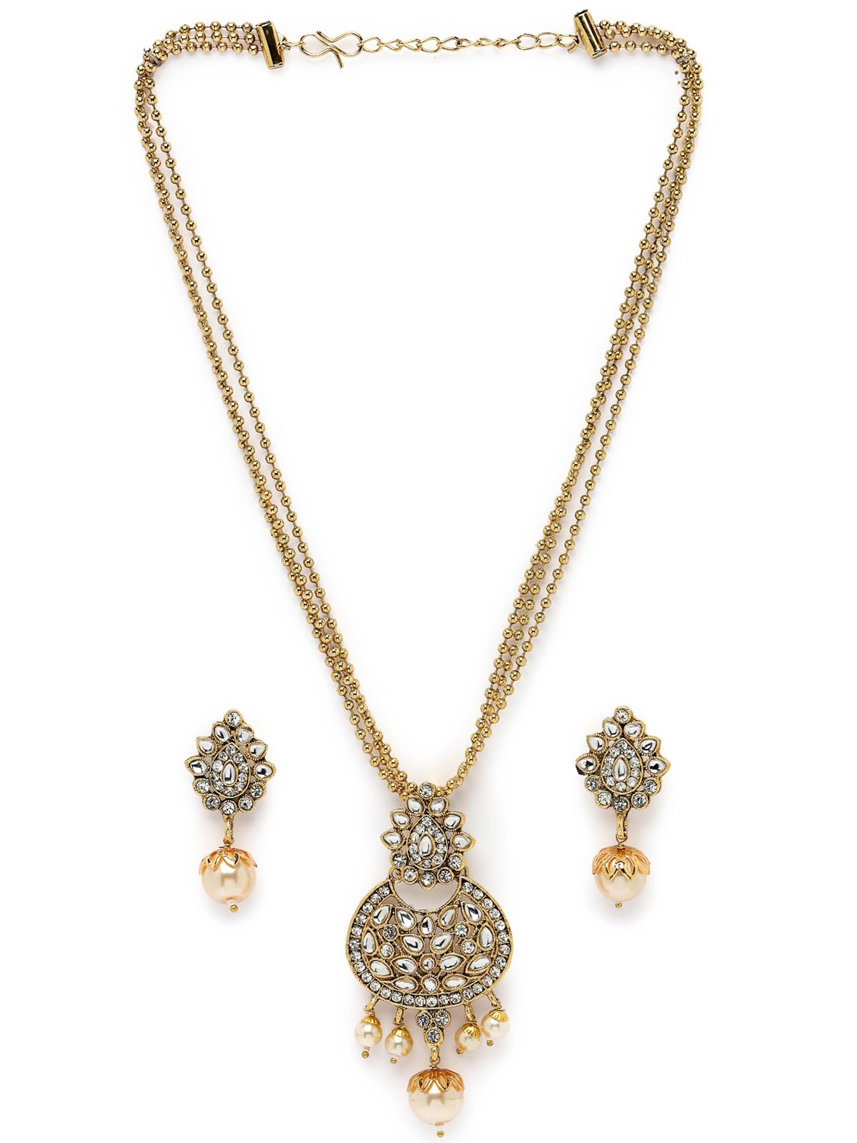 See full amazon price history chart for Sukkhi Eye-Catching White Stone Multistring Long Necklace Set And Earring | Jewellery Set For Women (NS105690) Sukkhi Eye-Catching White Stone Multistring Long Necklace Set And Earring | Jewellery Set For Women (NS105690) (B0CBBFMCMH) Amazon Price History, Amazon Price Tracker