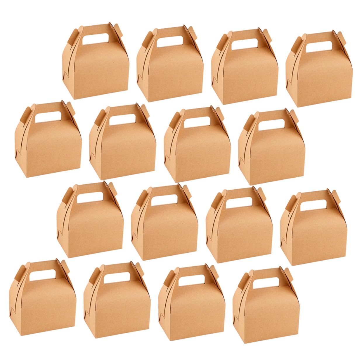 Healeved Faltbare Kuchenverpackungskartons Khaki aus Kraftpapier 30 Stück