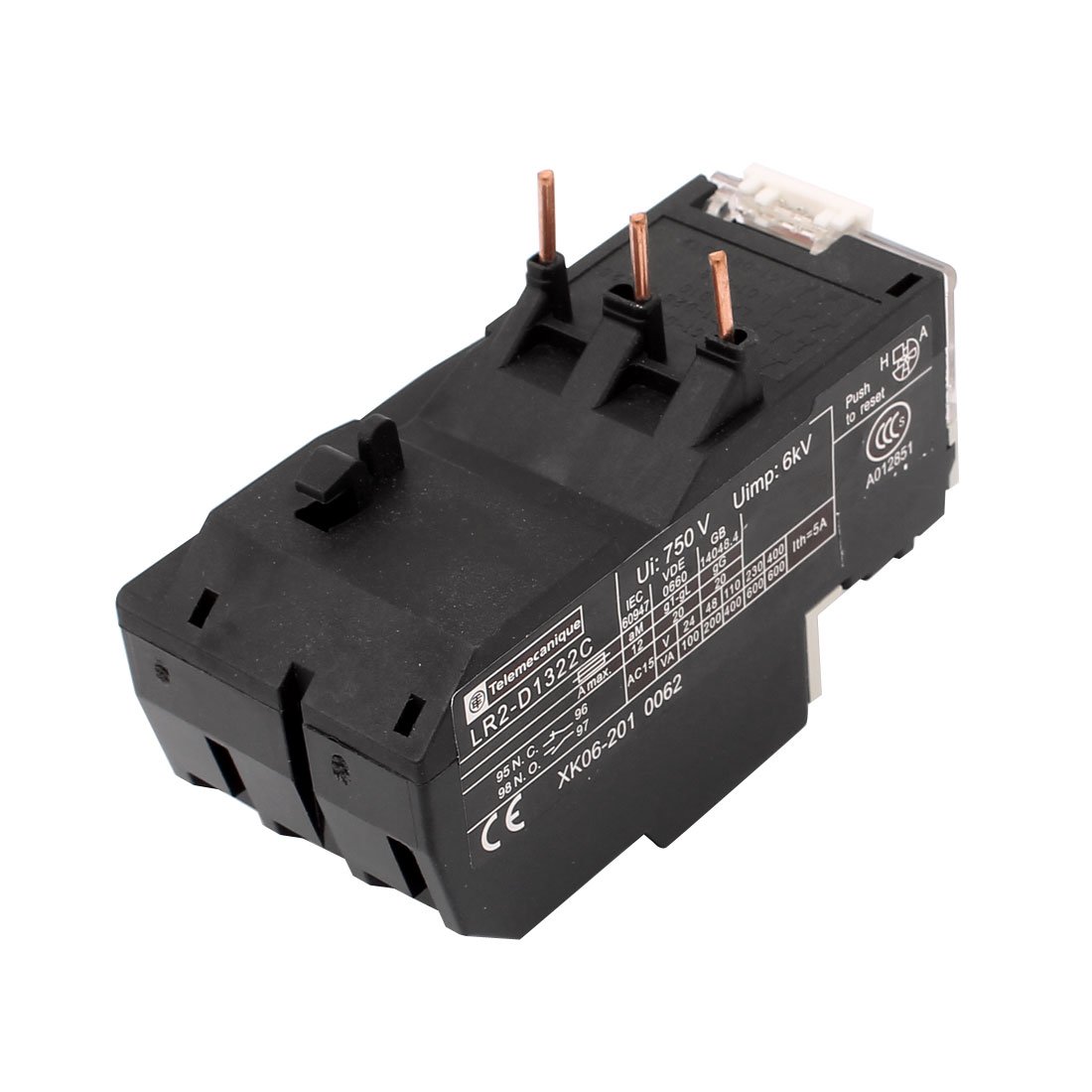 Relé De Sobrecarga Térmica LR2 D13 - 4-6A, 3 Fases, 1NO 1NC, Protector De Motor