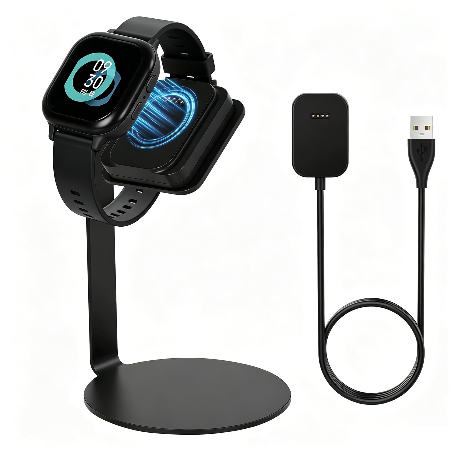 Stazione di ricarica compatibile con caricabatterie Gizmo Watch 2, dock di ricarica magnetico GEORDGY con cavo USB da 1 m, supporto per caricabatterie per smartwatch Gizmo Watch 1/2