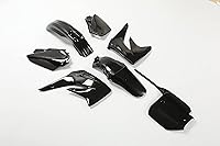Vista 4 de HECASA Compatible con Honda CR85R 2003-2007 Kit completo de plástico de repuesto (negro)