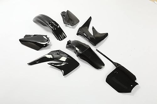 Miniatura 4 de HECASA Compatible con Honda CR85R 2003-2007 Kit completo de plástico de repuesto (negro)