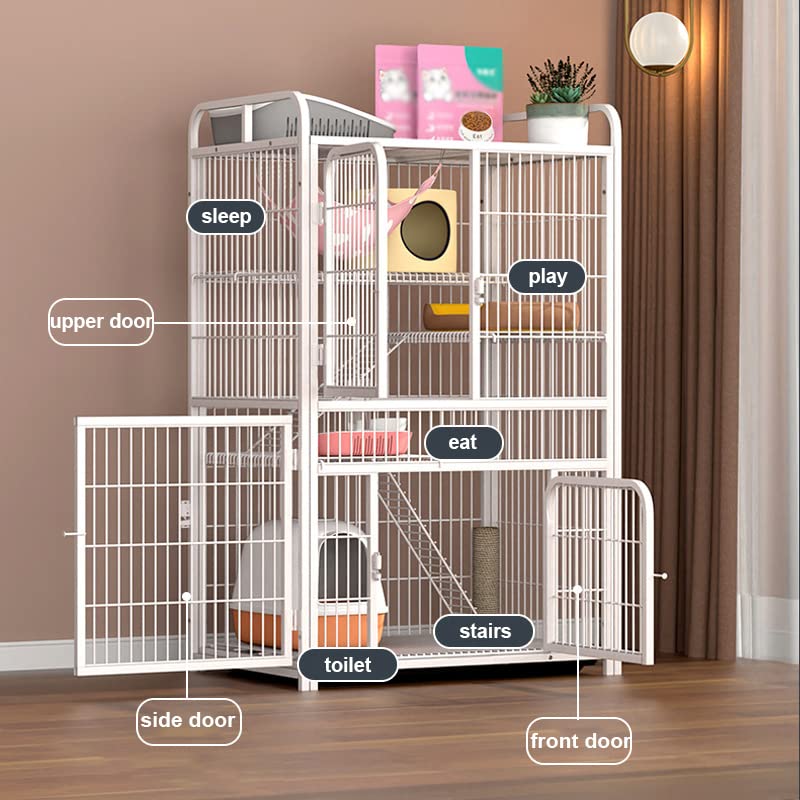 Parc pour chats d'intérieur et cage de transport enclos maison taille S - 3