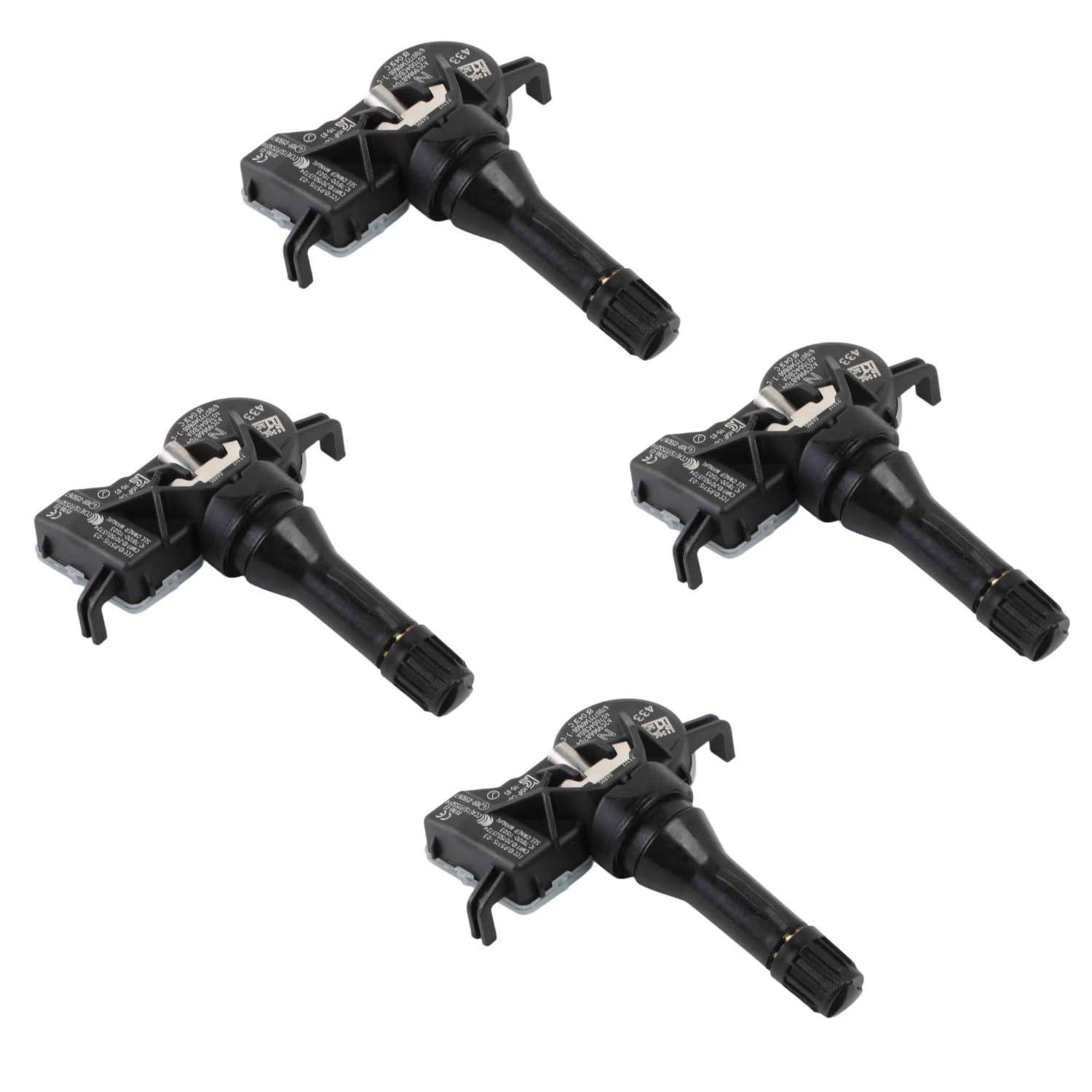 YAOPEI 4PCS Capteur de Pression des Pneus pour Megane 4 Scénic 4 Espace 5 Koleos 2 Qashqai X-Trail Micra Juke 407004CB0A 407004CB0B