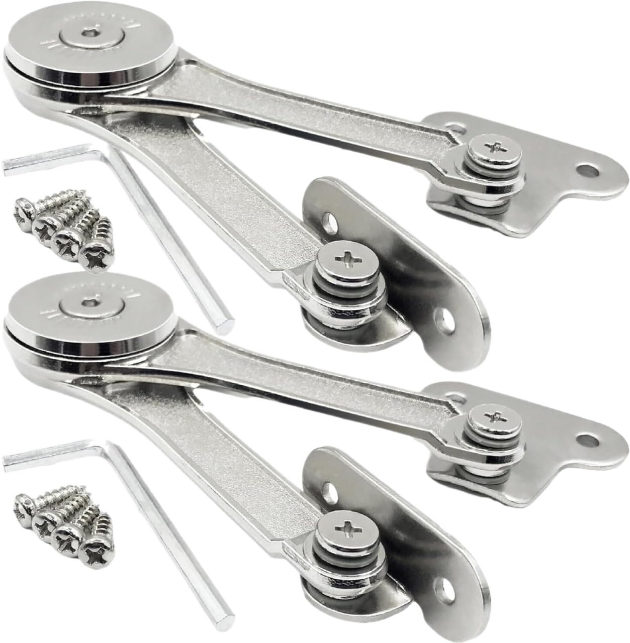 Bokingbo One Color Hydraulic Lift Hinge Cupboard Door Hinges Lift Support Lid Support Hinge Gas Strut Hydraulic Lever For Cabinet Door Flip-Up Wardrobe Support Cabinet Door Flip-Down