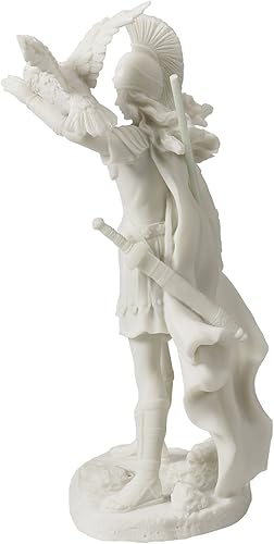 Miniatura 2 de JFSM INC. Atenea - Diosa griega de la sabiduría y la guerra con la estatua del búho