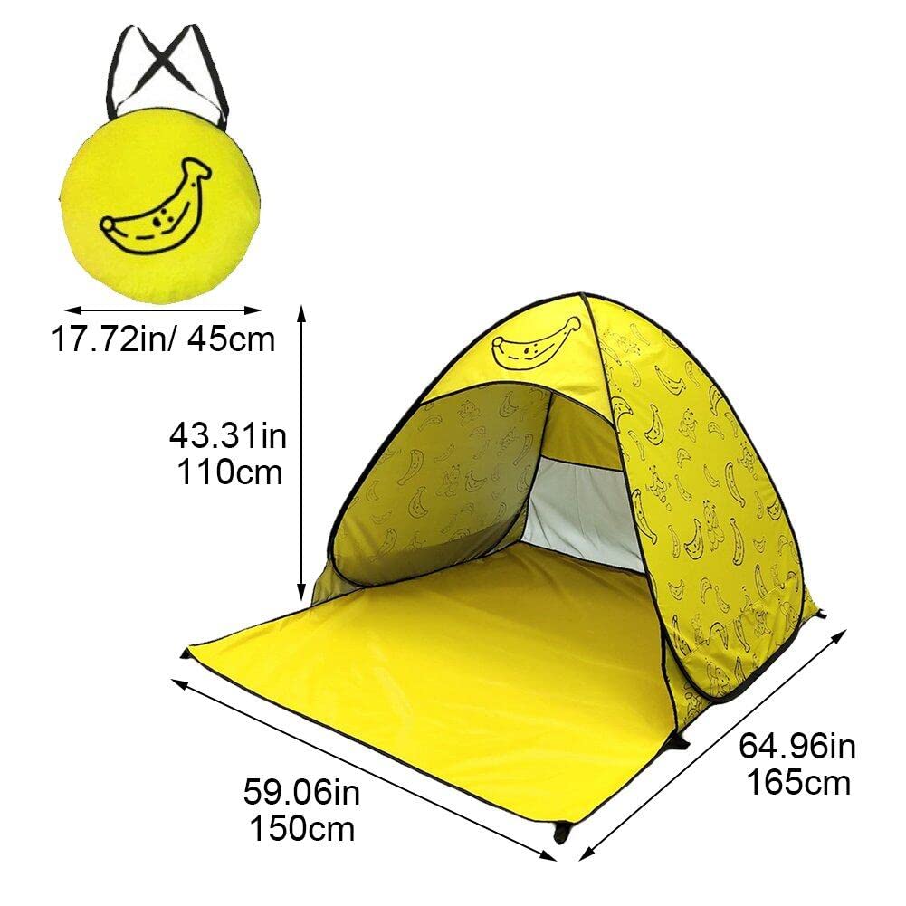 Tente De Plage, Abri, Ombre De De Plage Légère, Cabane De Canopée pour Bébé Portable, Tentes De Plage -up Automatique pour Les Enfants