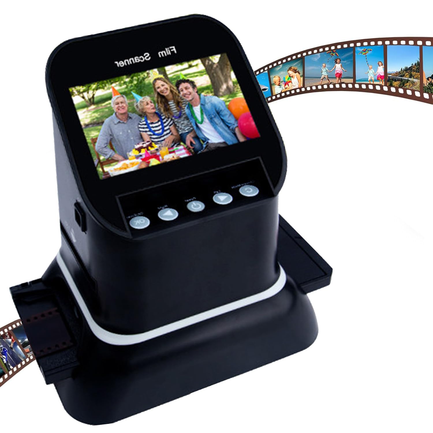 Scanner per Negativi Ad Alta Risoluzione 22 MP,Convertitore Pellicola a Digitale con Display 4,3",Funzione Anteprima,Modifica Immagini per Formati 35 Mm/120/126/127