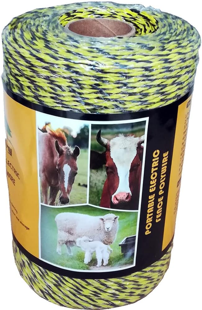 Amazon.com : Farmerry Portable Electric Fence Polywire with 6 ...