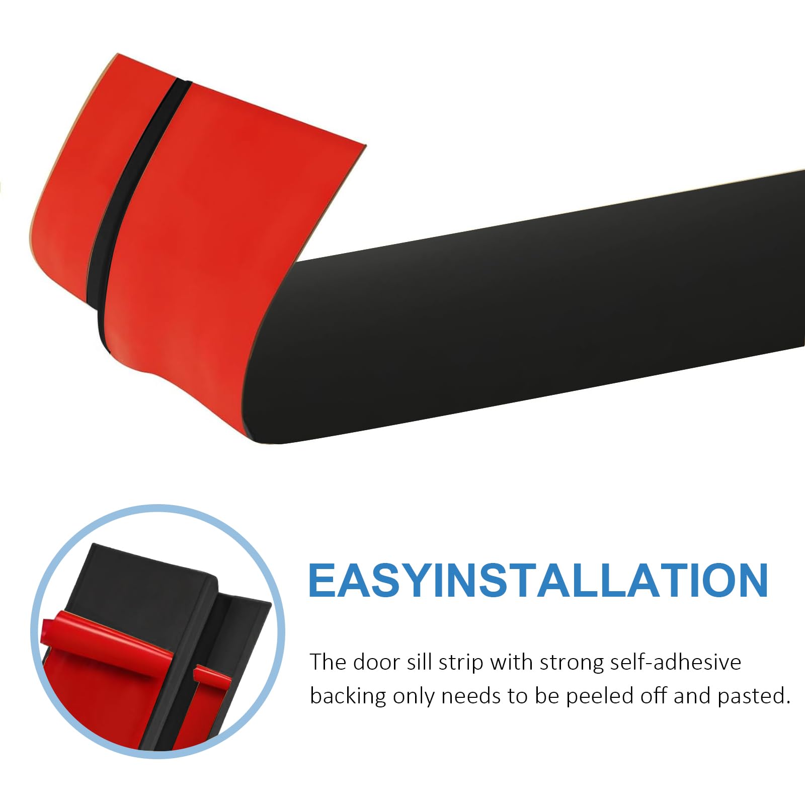 Listwa przejściowa z wyrównaniem wysokości | 2M x 5cm PVC Profil przejściowy Samoprzylepny | Listwa progowa z wyrównaniem wysokości 5–10mm | Listwa przejściowa podłogowa do laminatu, płytek