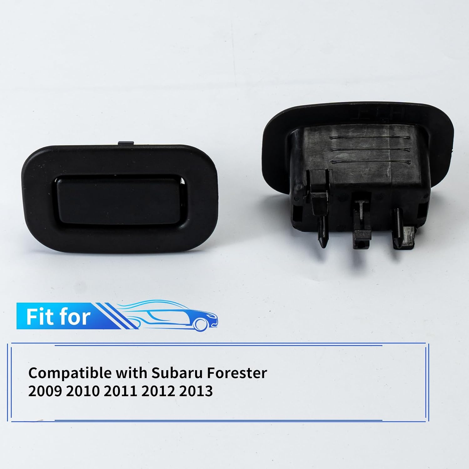 Rear Seat Recliner Switch Button Holder 1 Pair of Right and Left Side 64328AG011 64328AG001 for 2009-2013 Subaru Forester Repalce# 64328AG011JC 64328AG001JC, Black