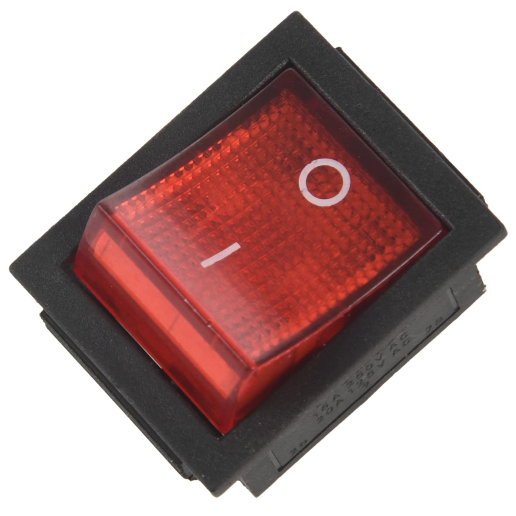 Kqcibz Red Light 4 Pin DPST ON/Off Snap in Rocker Switch 15A/250V 20A/125V AC 28x22mm