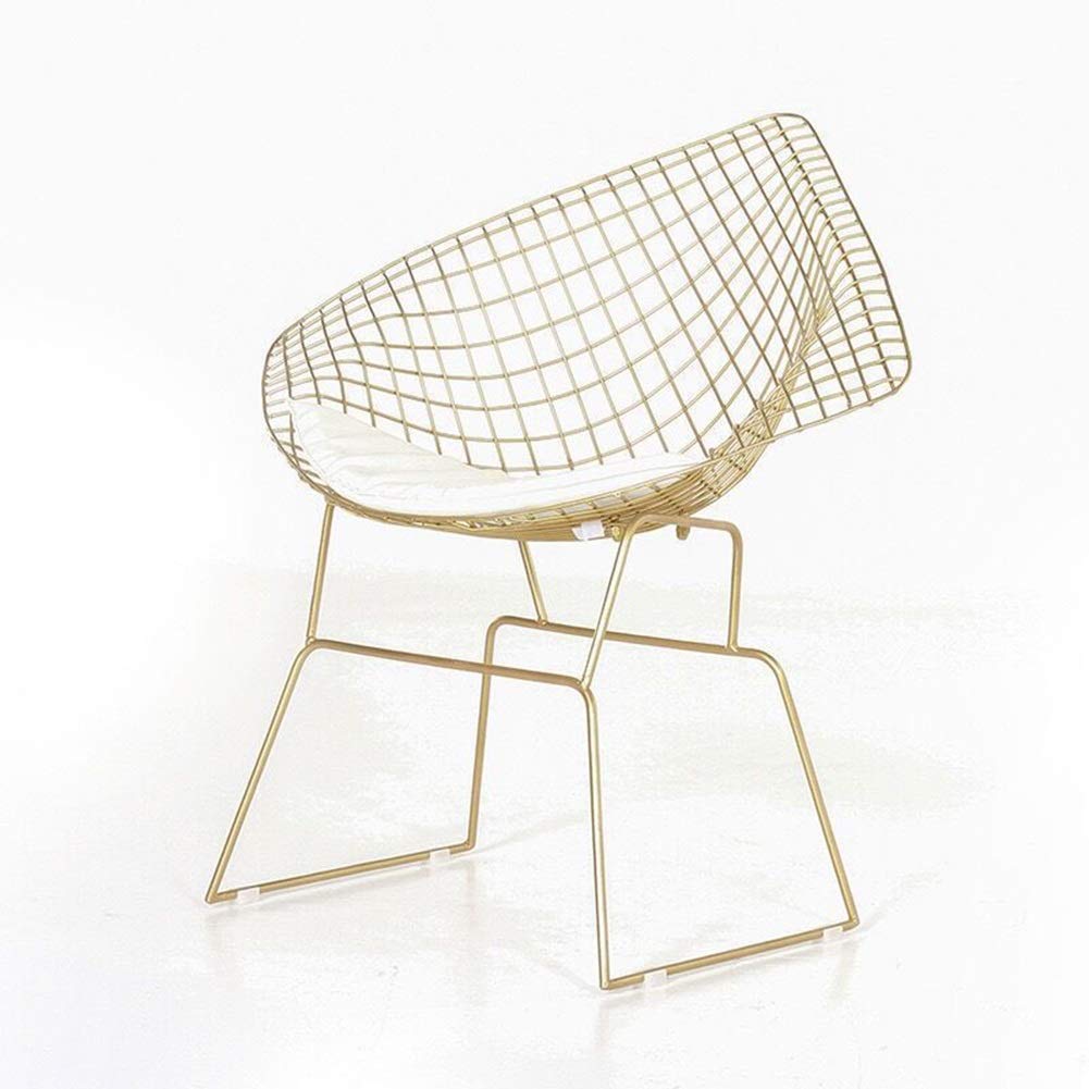 Chaise en métal nordique style industriel extérieur et intérieur chaise de fil