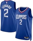Kawhi Leonard Los Angeles Clippers NBA Kids Youth 8-20 Blue Icon Edition Swingman Jersey
