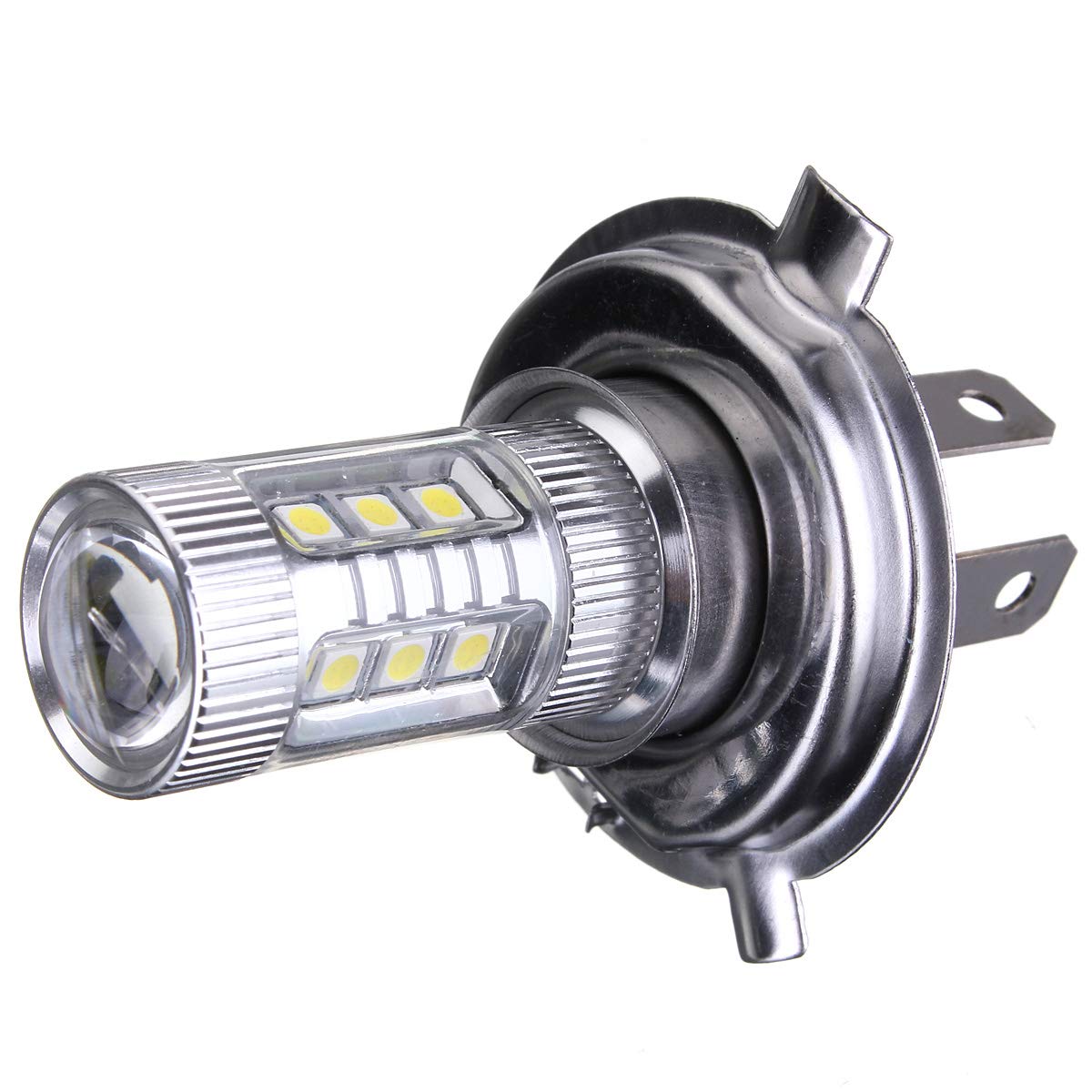 48 W H4 LED światła przeciwmgielne wysoka niska żarówka reflektorowa do jazdy dziennej 7000 K biała do motocykla samochodowego