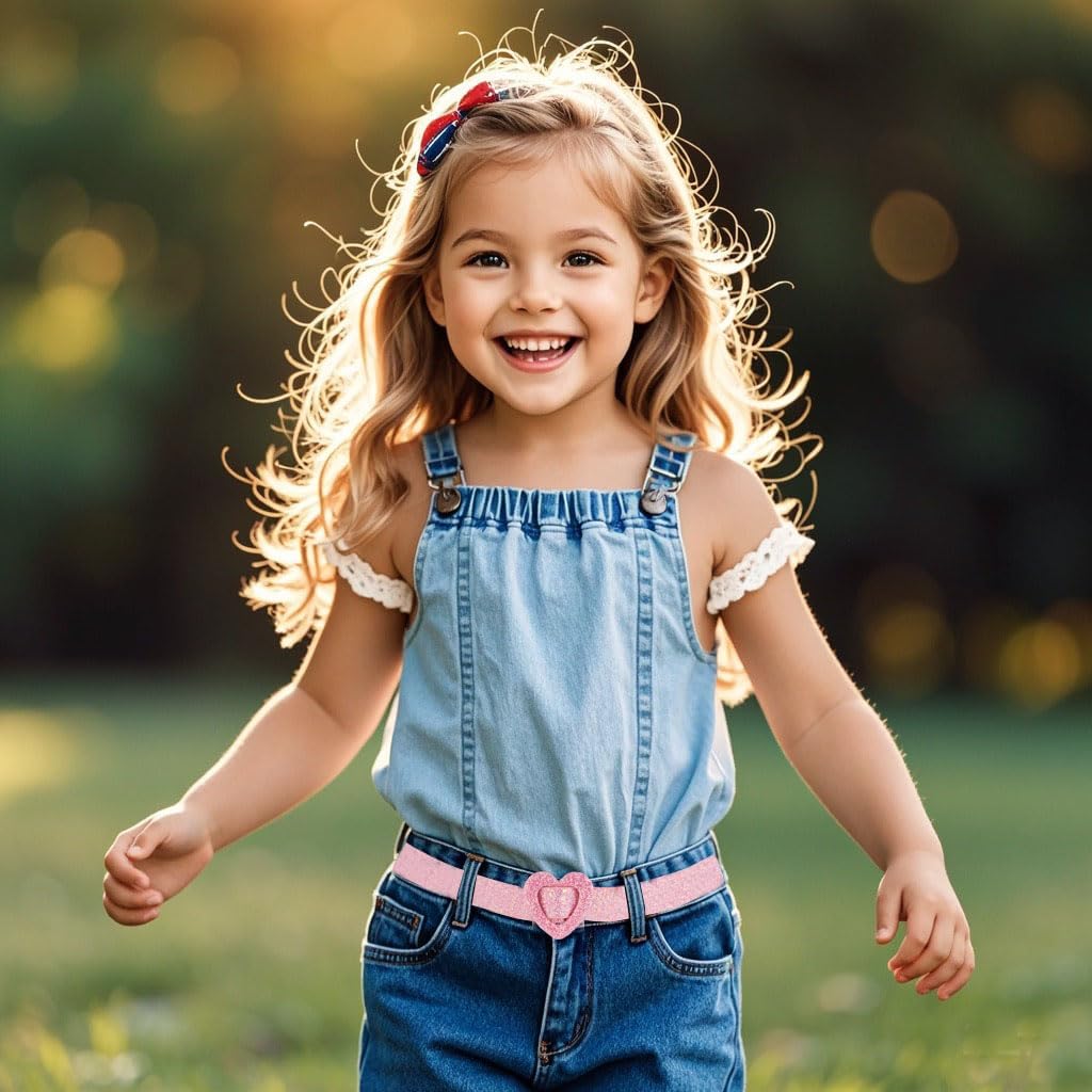 4 Pack Children's Leather Belt Girl Belt Size 6-12 Girl Dress Pants Jeans