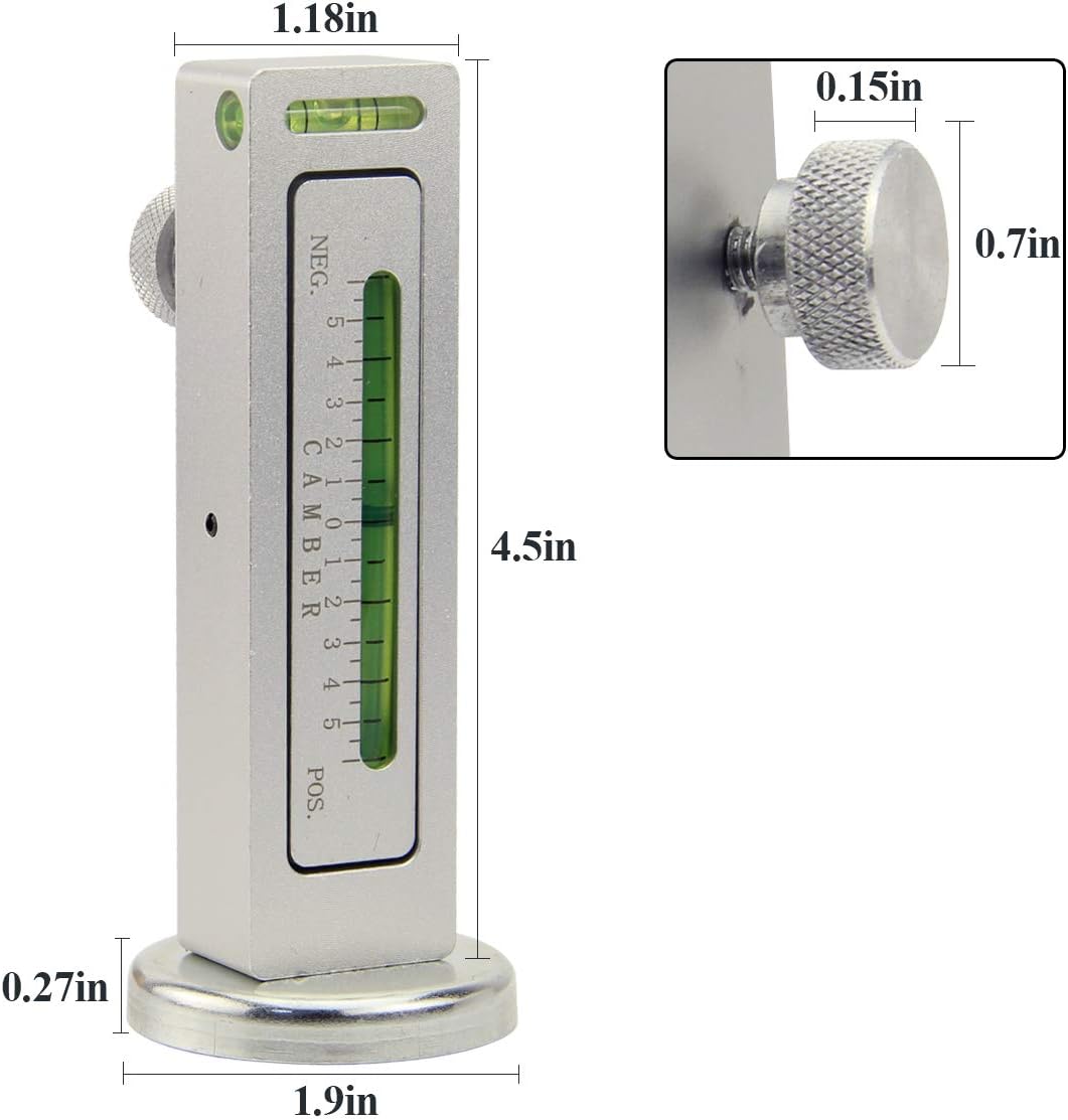 YXGOOD Universal Magnetic Gauge Tool for Car Truck Adjustable Camber Castor Strut Wheel Alignment : Automotive