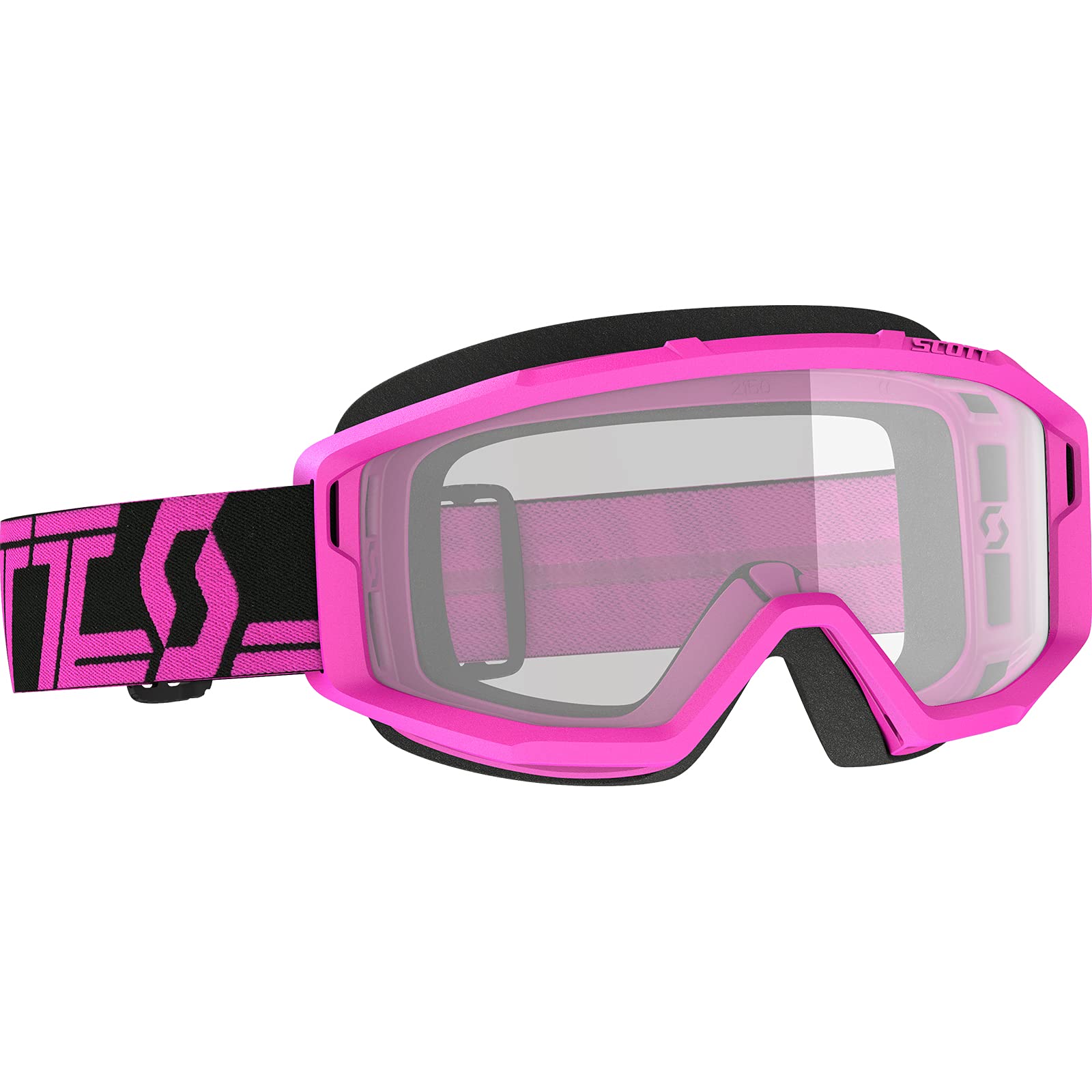 SCOTT278598-1254043 Primal Clear Goggle, Pink/Black with Clear Lens