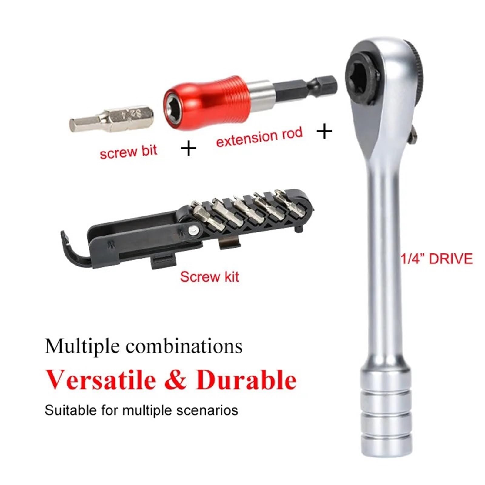 Kit De Herramientas De Llave De Trinquete Portátil 14 En 1, Multiherramienta De Ciclismo Multifunción Con Palanca De Neumáticos For Mantenimiento De Bicicletas De Carretera MTB