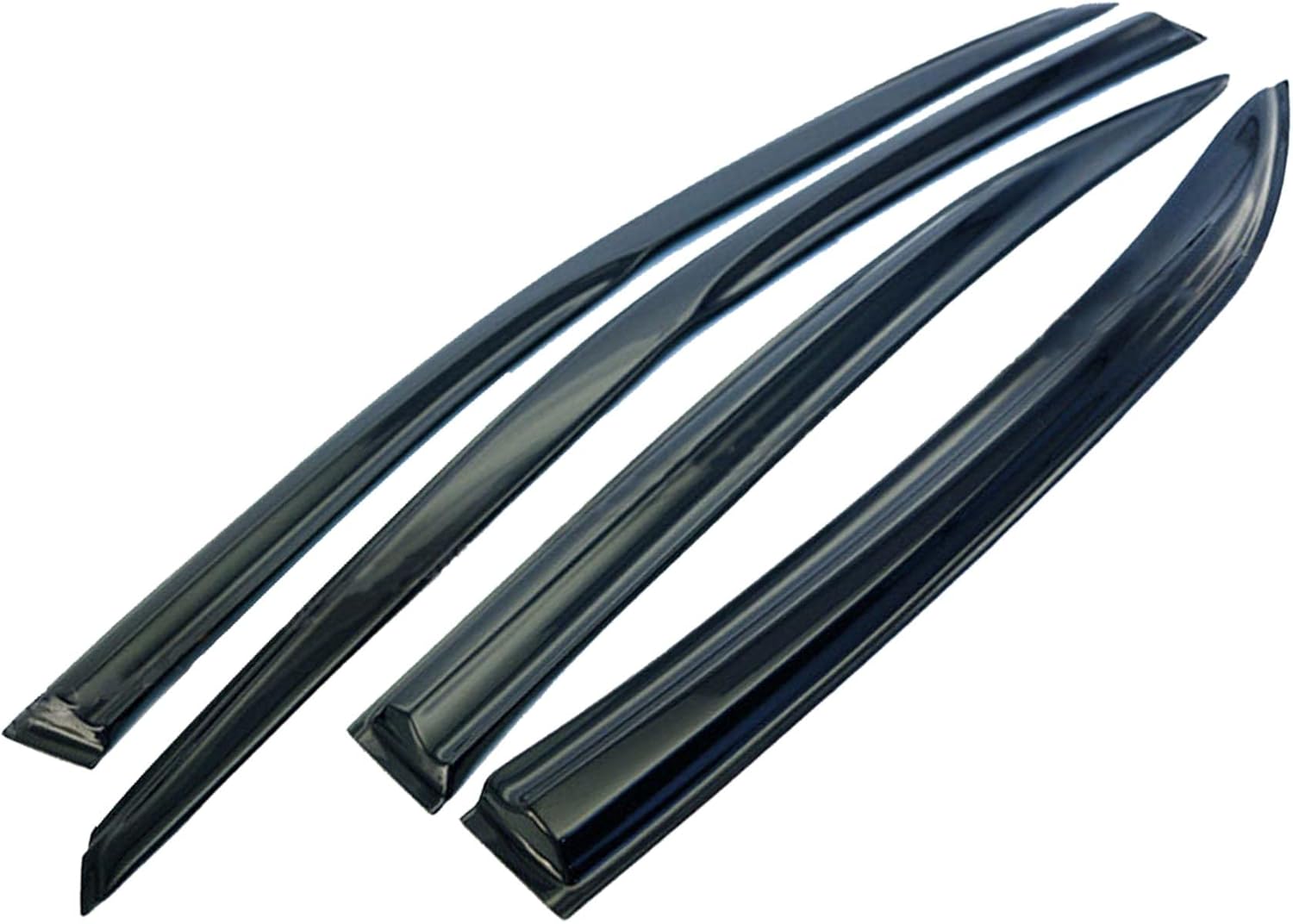 4-Pack Window Vent Visor Rain Guard Sun Shade Deflectors Plastic Replacement for 2009-2013 Corolla Sedan 4-Door
