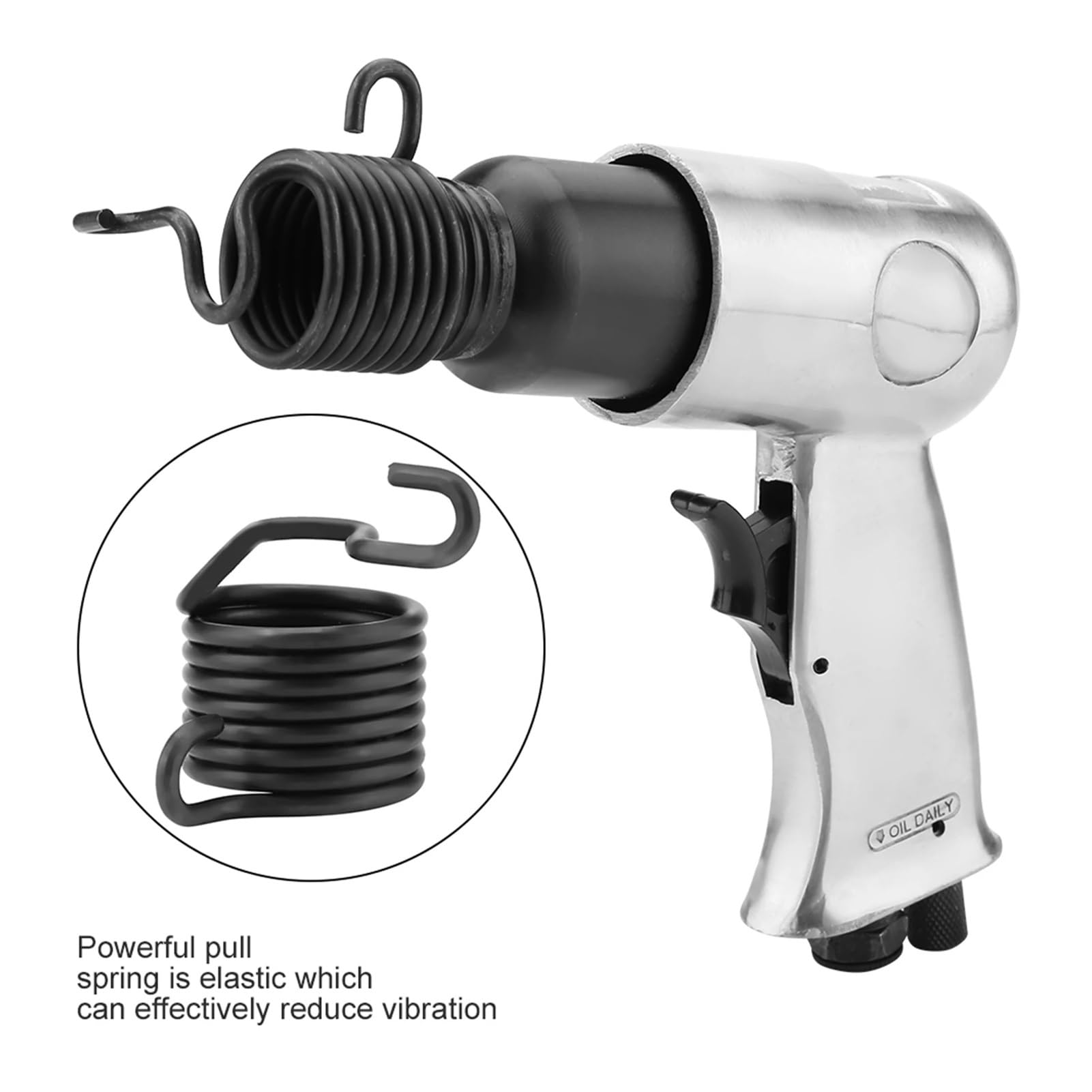 Zużycie gazu 114 l/min 1/4 "150 mm Młot przemysłowy, Mocny uchwyt, Dłuto z prostym uchwytem, ​​Młot pneumatyczny, Łopata do obróbki metalu