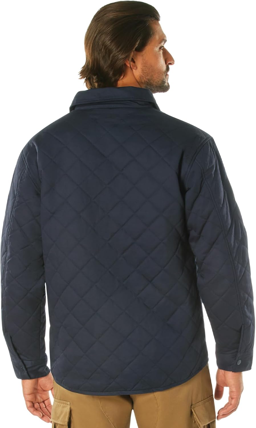Rothco Diamond Quilted Cotton Jacket – Warm and Comfortable Flannel-Lined Outdoor Jacket.