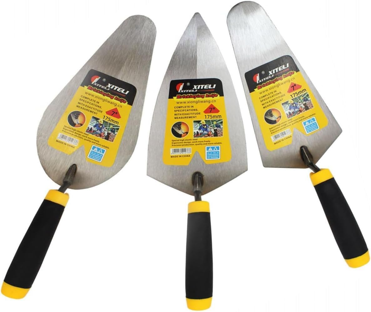 2 Pcs Masonry Margin Gauging Trowel, 7"Building Trowel Edging Wall Cement Tool, Building Products