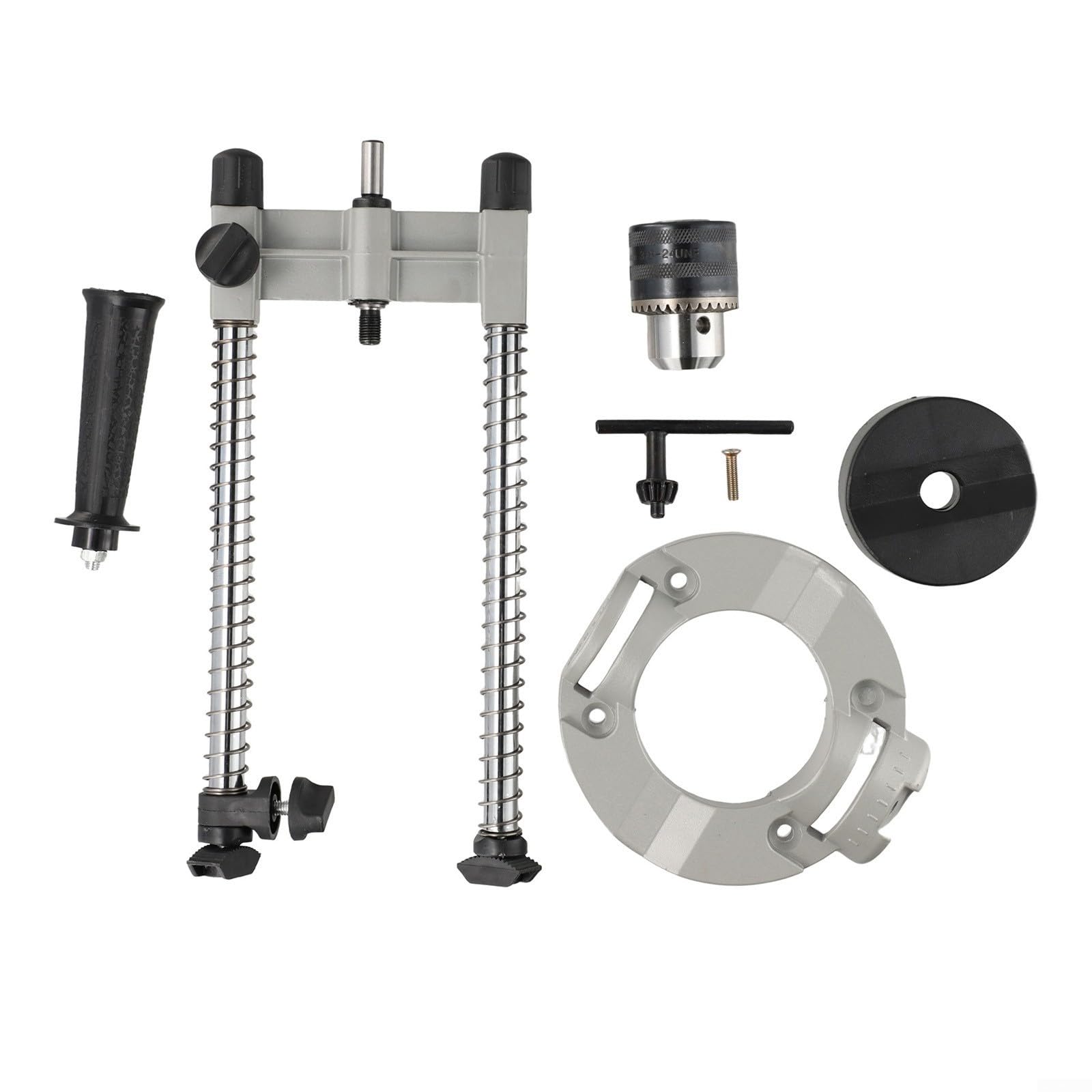Soporte de guía de taladro Soporte de taladro para taladro eléctrico Posicionamiento vertical de 90 grados 1.5-13mm Rango de sujeción Madera Mármol Metal Perforación