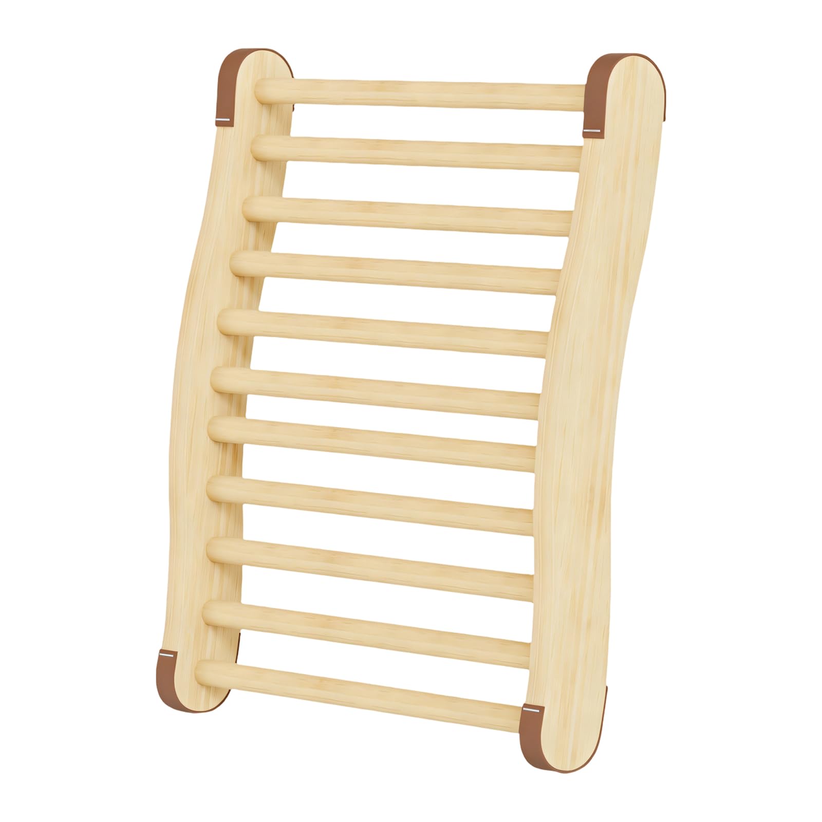 Kaeltsyn Wooden Sauna Backrest Open Weave Structure for Gentle Massage and Enhanced Relaxation Sauna Bench Backrest