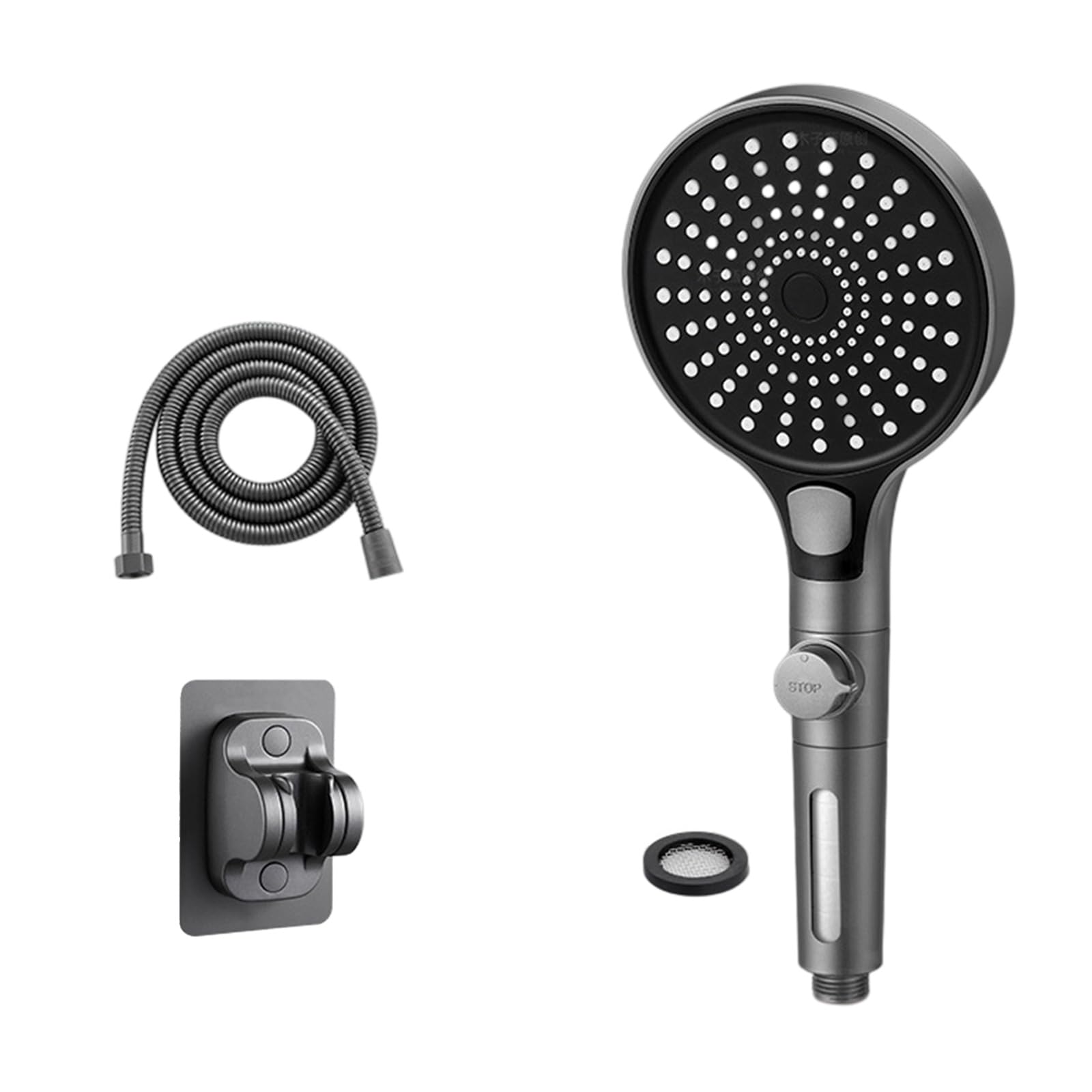 Pressures Handheld Shower Head with 3 Sprays Models Wide Panel Filtering Systems for Bathing Handheld Shower Head