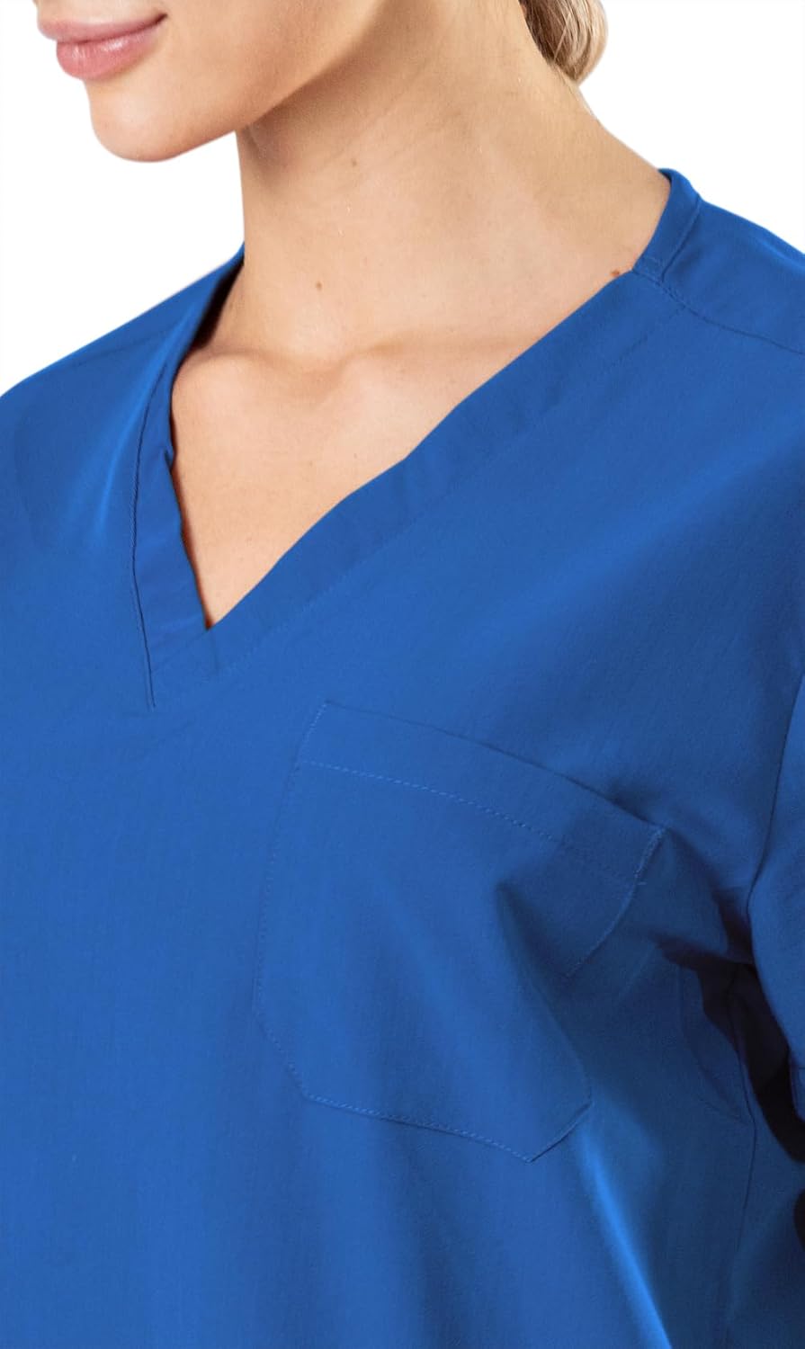 Scrub Tops for Women, V-Neck Medical Uniform Top with 4 Pockets, Soft Stretch and Durable Scrub Shirt - Image 3