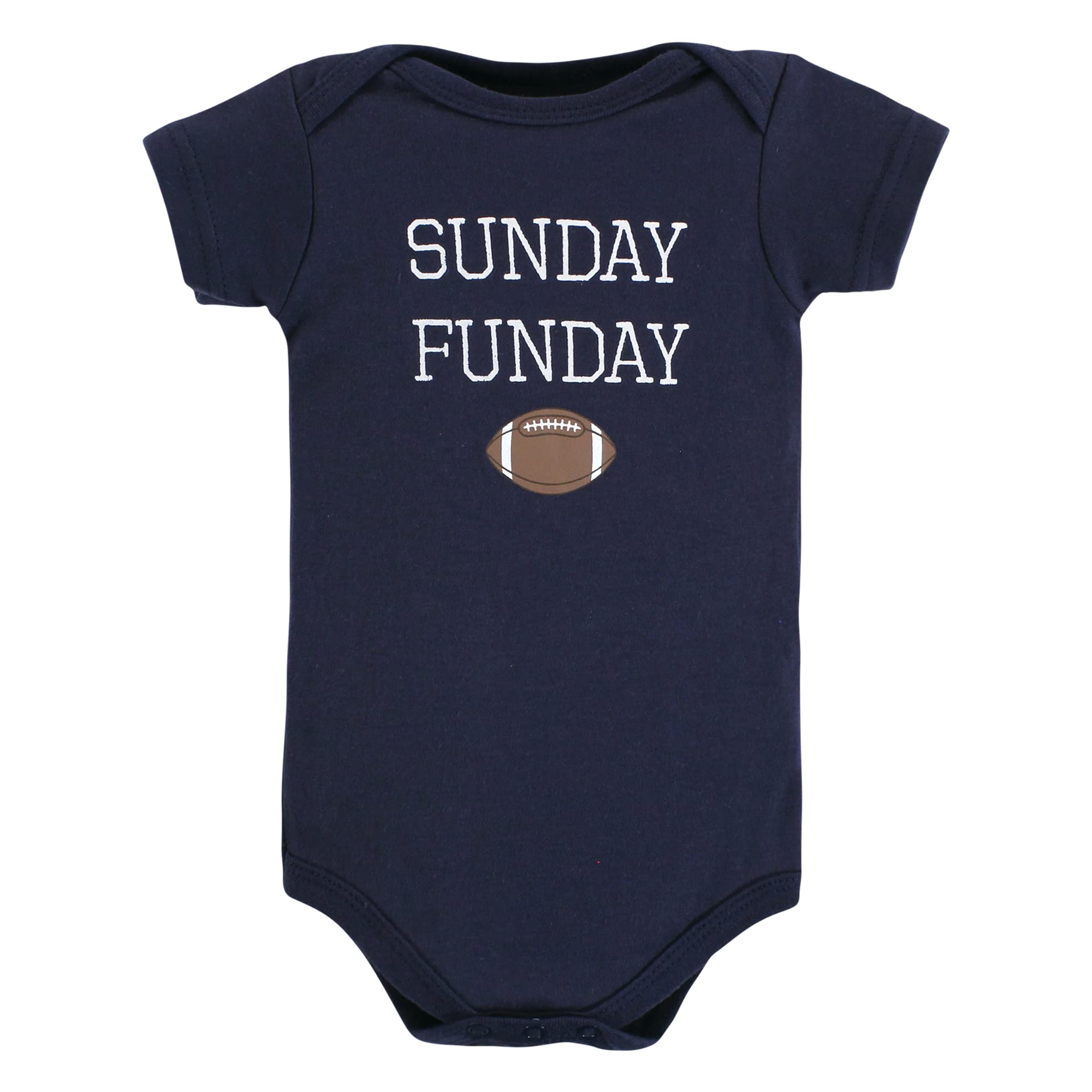 Hudson Baby Unisex Baby Cotton Bodysuits, Sports Stripes, Newborn