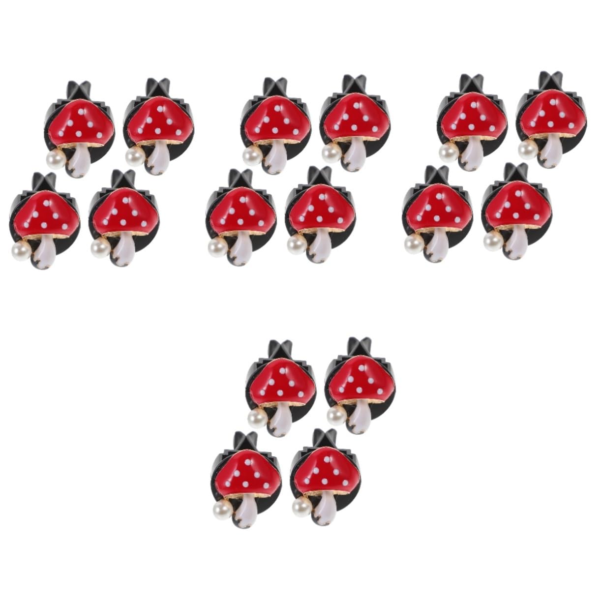 SOLUSTRE 16pezzi Clip Decorativa per Auto Forma di Fungo da Profumatori per Bocchette Aria Decorazione Interni Auto Carina e Stile Elegante Fragranza Adatta per Qualsiasi Occasione