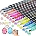 Metallic Marker Stifte Outline Stift, 12 Farben Pen Bella Stifte, Adventskalender Mädchen Geschenke, Doppellinienstift Glitzer Zweizeiliger Marker für Malen/Kartenschreiben/Scrapbook/Kunsthandwerk/DIY