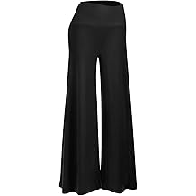 Women's Stretchy Wide Leg Palazzo Lounge Pants Casual Comfy High Waist Palazzo Pants