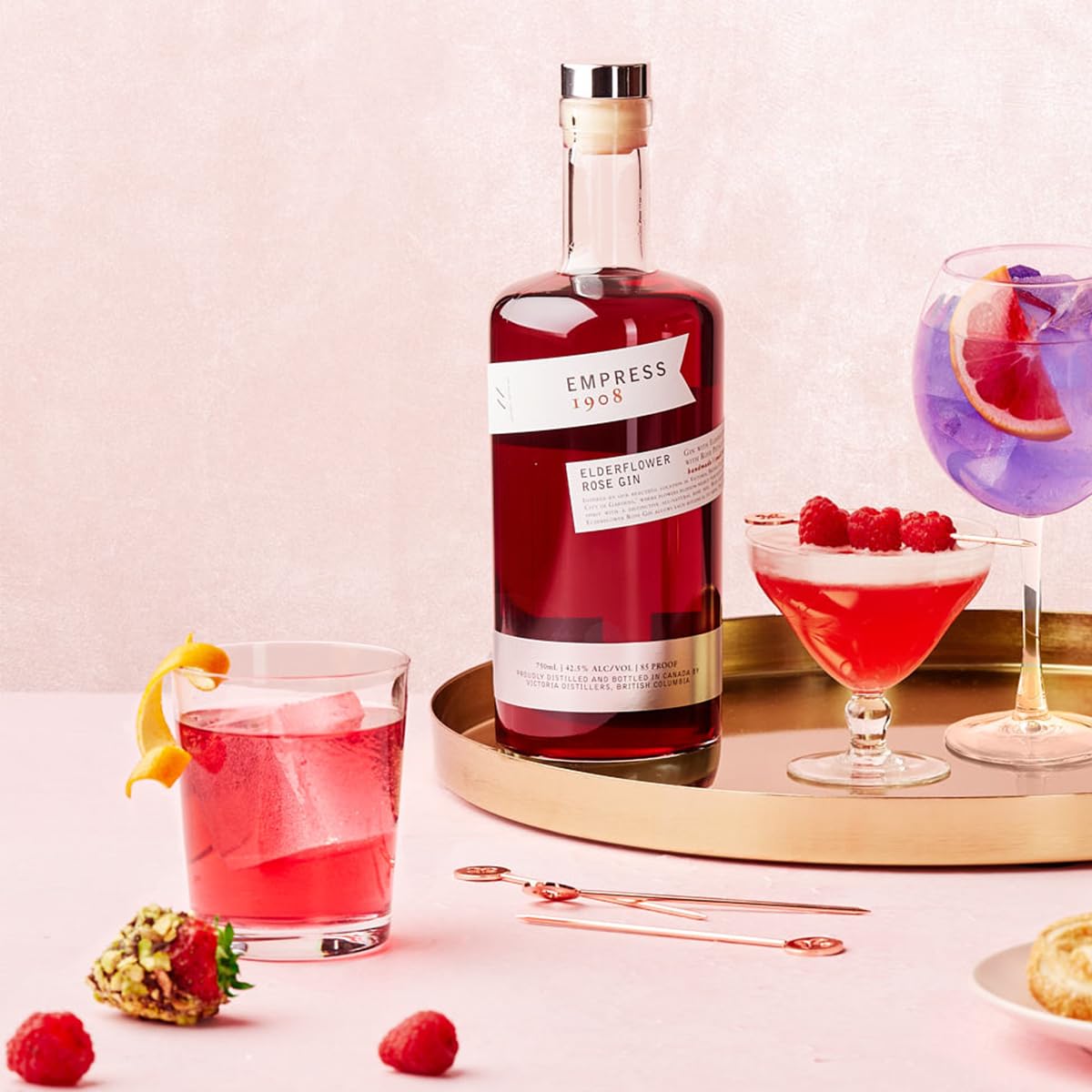 Amazon.co.jp: エンプレス 1908 エルダーフラワーローズ ジン 750ml 43
