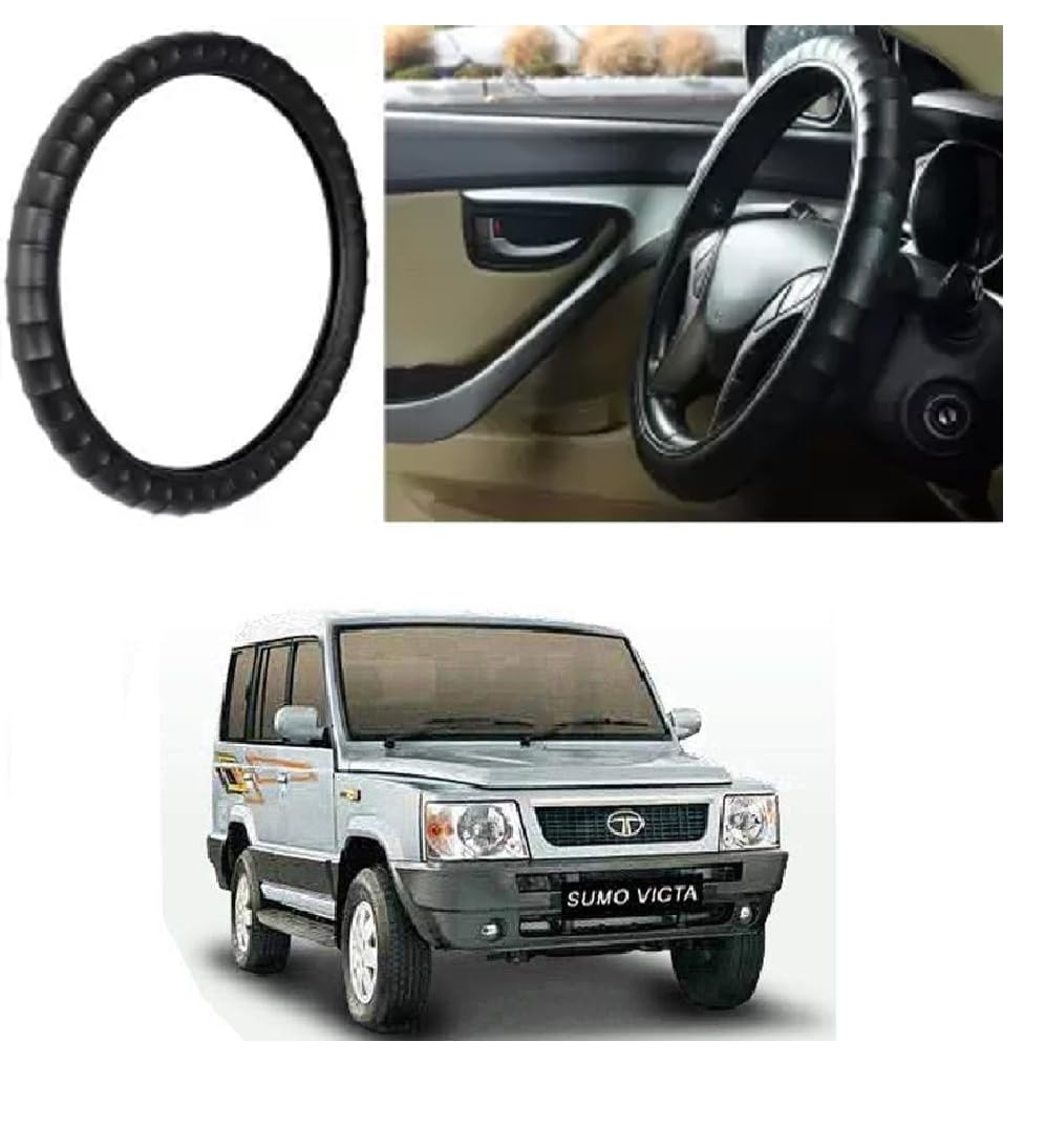 Anti Skid Hand Stitched Car Steering Wheel Cover for TATA Sumo VICTA-image-3