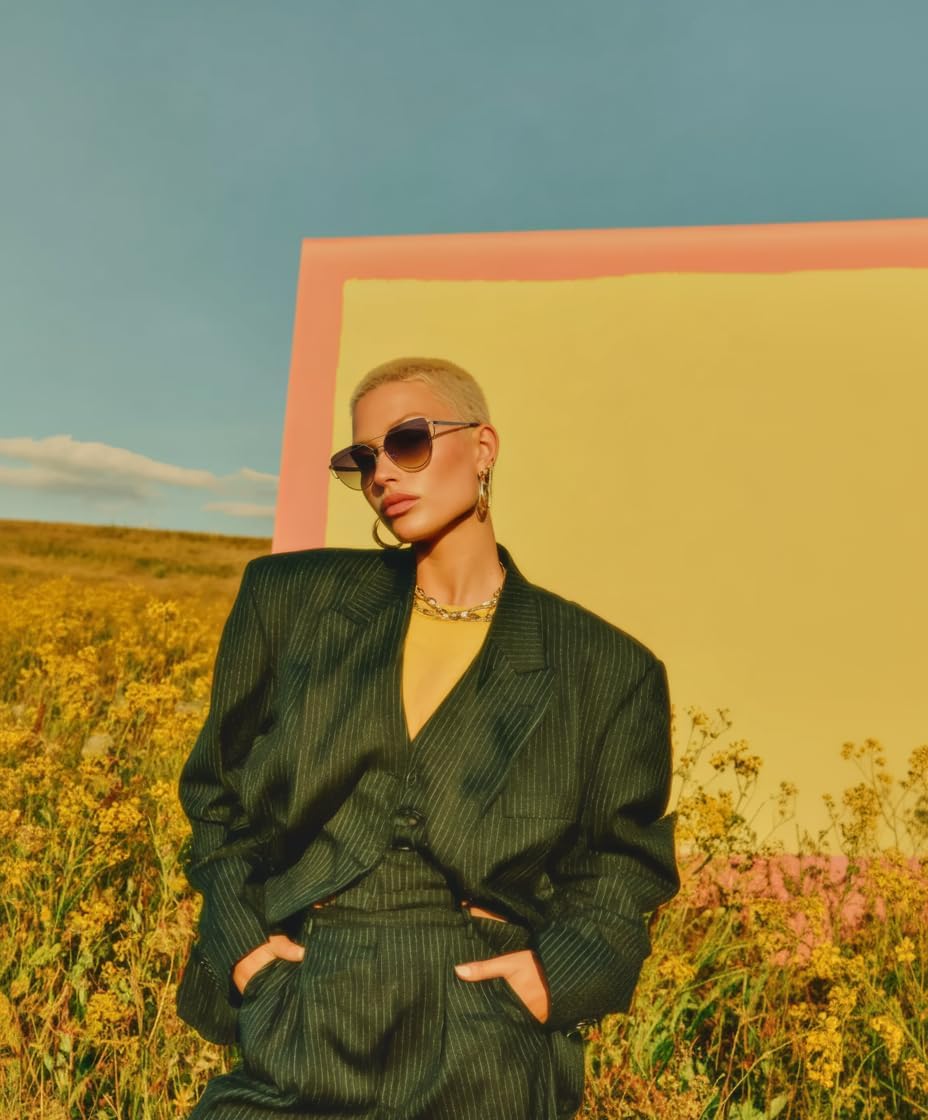 Blackburn Unisex Adult Cat Eye Jordan - Oversized Cat Eye Sunglasses UV400 Protection Fashion Sunglasses - Image 8