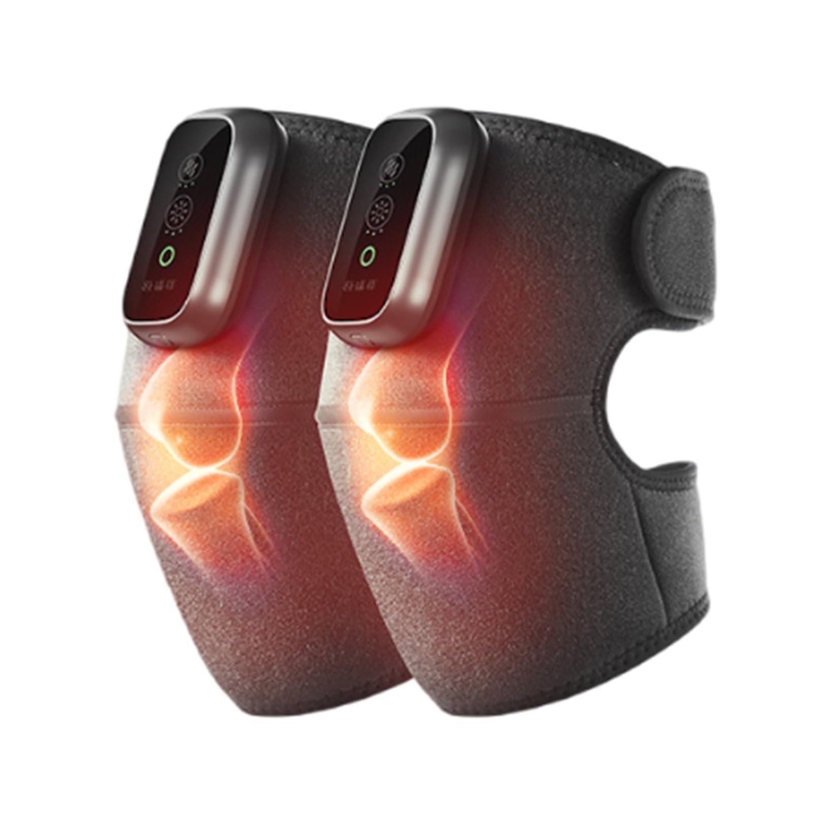 Masajeador de rodilla inalámbrico con calefacción para aliviar el dolor articular, artritis, calambres y dolor de menisco. Rodillera con vibración eléctrica.