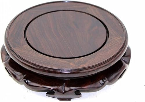 GOLDY&WENDY Soporte de pedestal de palisandro con alfombrilla antideslizante (6.1 pulgadas de diámetro interior, 1 unidad)